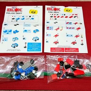 My BLOX Kit Police Dept & Fire Dept Sets